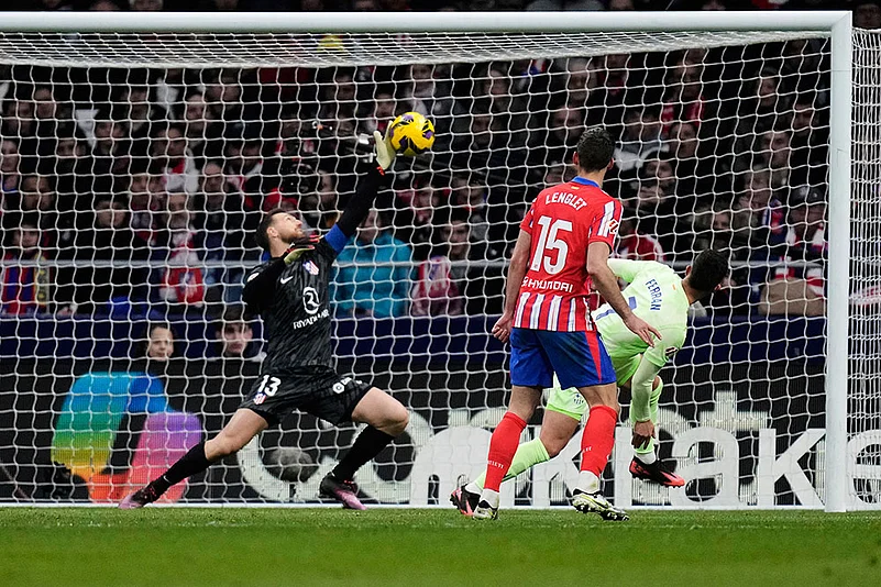 La Liga Soccer Match: Atletico Madrid vs Barcelona