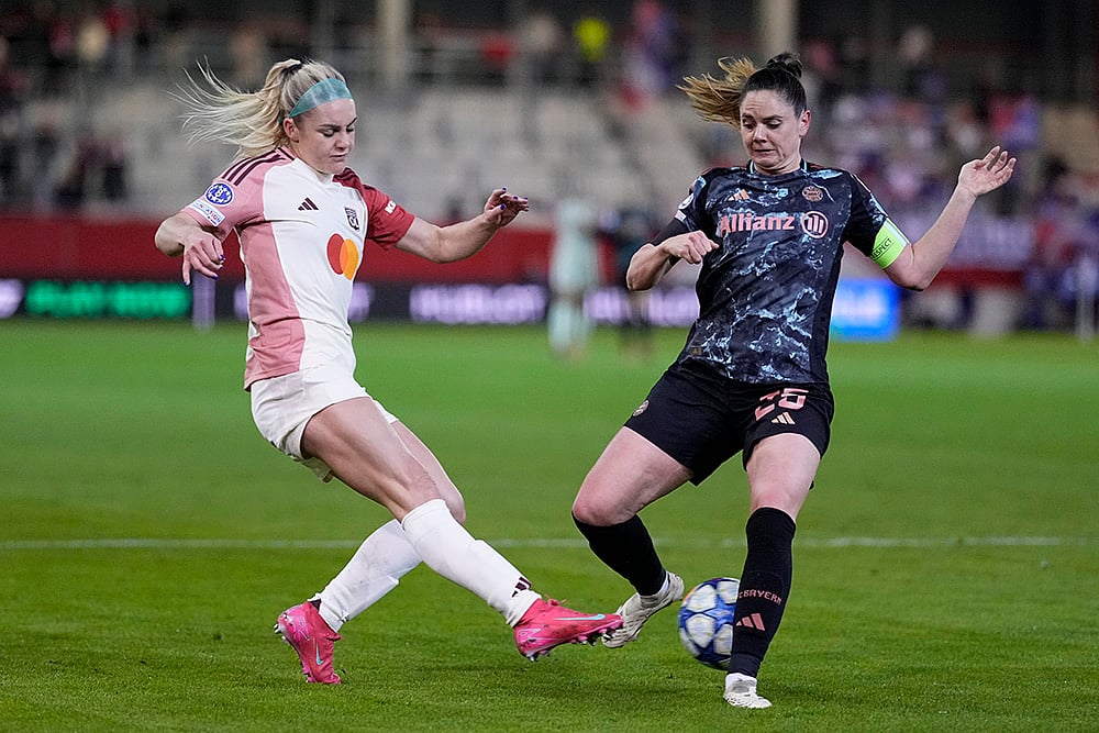 UWCL Quarter-Finals first leg soccer FC Bayern Munich and Olympique Lyonnais: Ellie Carpenter