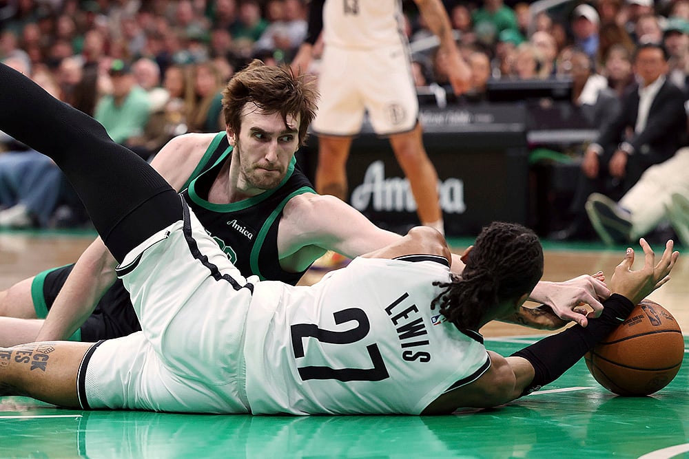 Boston Celtics vs Brooklyn Nets NBA basketball game in Boston photos: Luke Kornet