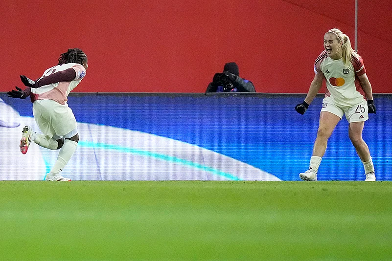 UWCL Quarter-Finals first leg soccer FC Bayern Munich and Olympique Lyonnais: Melchie Dumornay