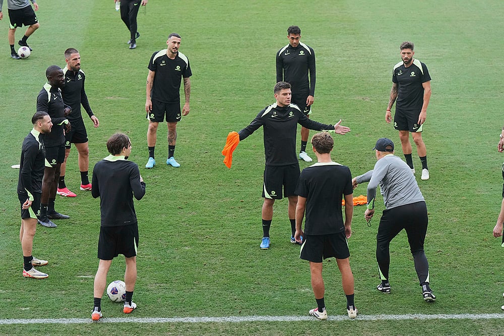 FIFA World Cup 2026 soccer Qualifiers: Australias Football players training 