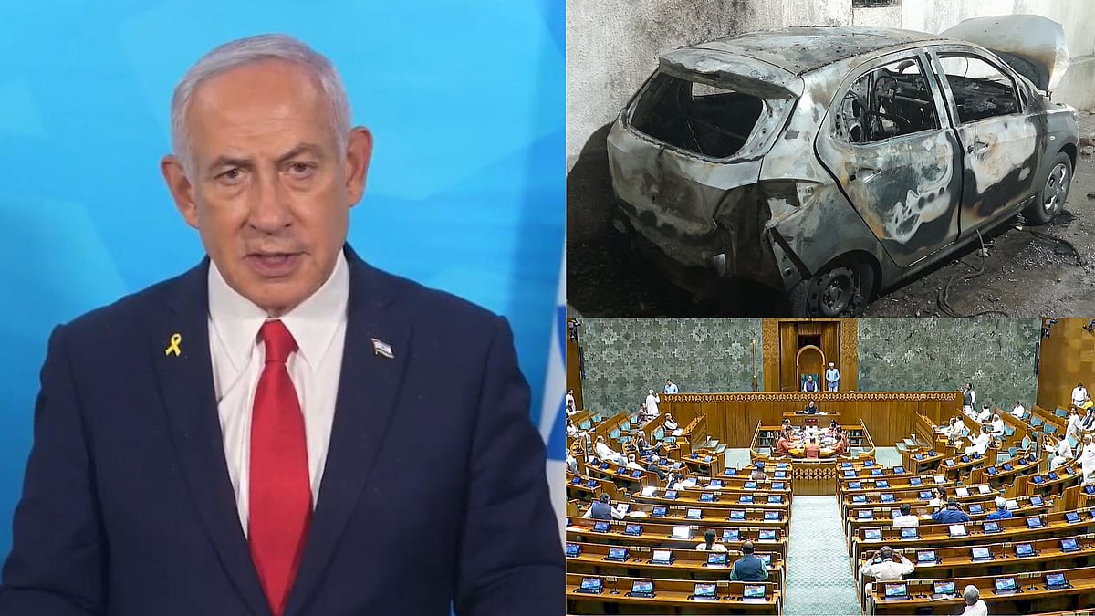 | Screengrab/Netanyahu X Handle, PTI : Netanyahu Warns Hamas, One Arrest In Nagpur Violence