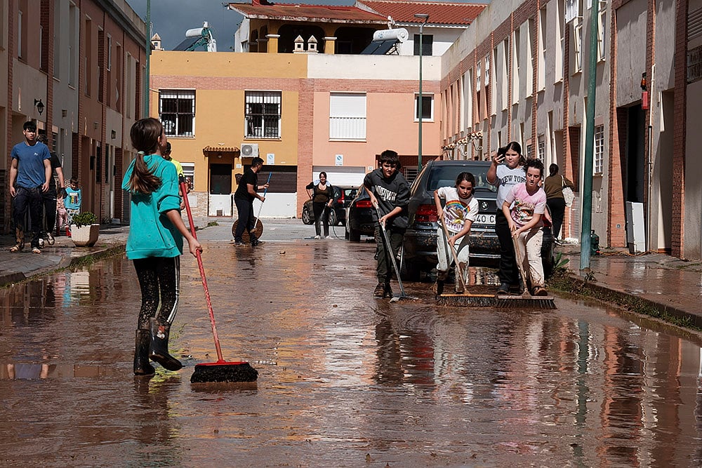 Spain Extreme Weather Floods in Malaga