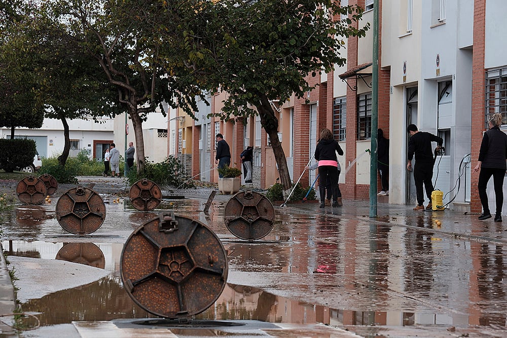 Spain Extreme Weather Floods in Malaga