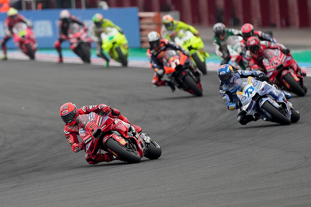 Argentina GP Motorcycle Racing MotoGP race in Termas de Rio Hondo circuit: Marc Marquez