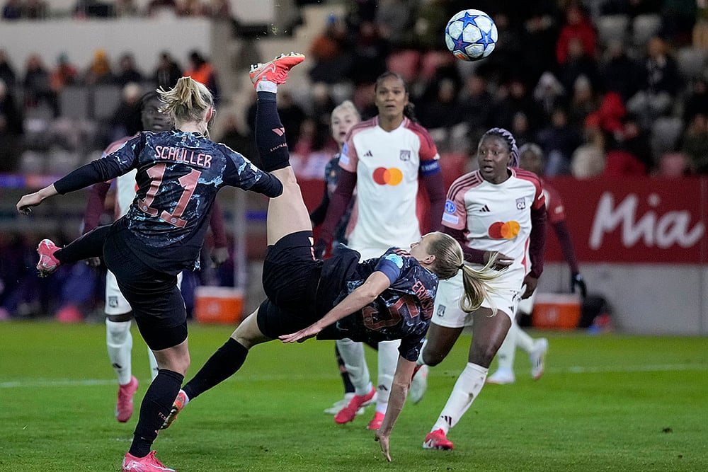 UWCL Quarter-Finals first leg soccer FC Bayern Munich and Olympique Lyonnais: Magdalena Eriksson