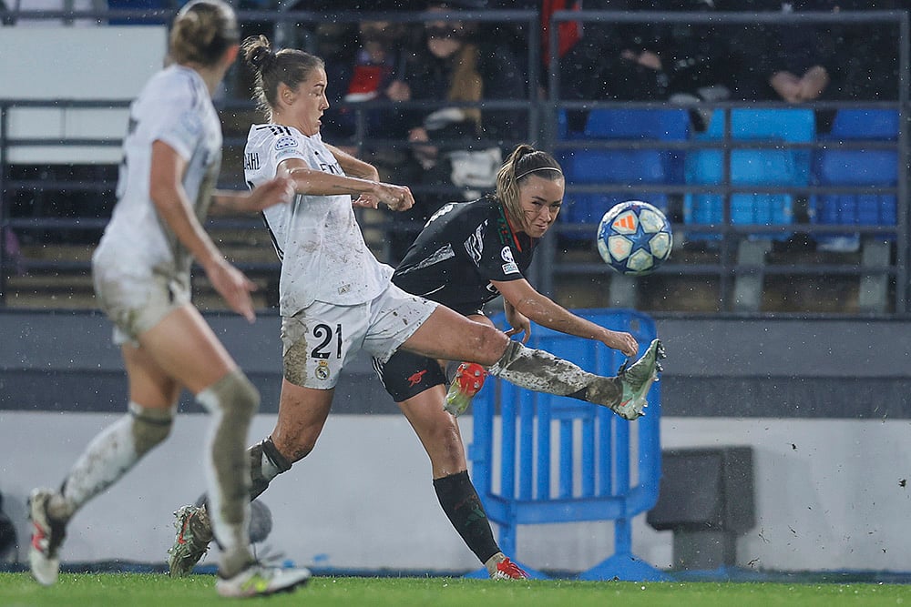 Womens Champions League quarterfinal first leg soccer Real Madrid vs Arsenal:  Katie McCabe