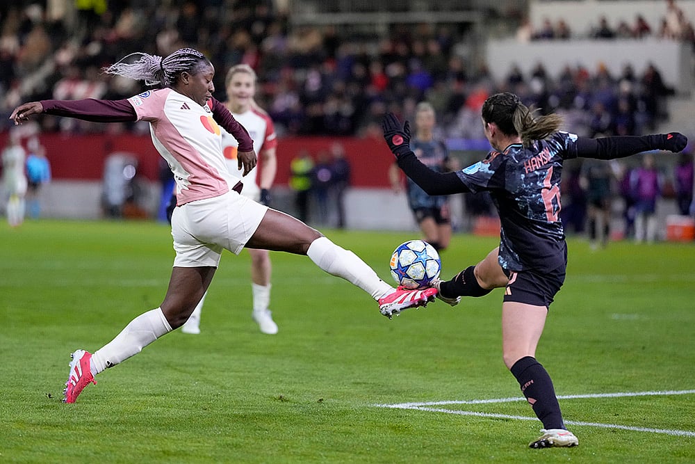 UWCL Quarter-Finals first leg soccer FC Bayern Munich and Olympique Lyonnais: Kadidiatou Diani