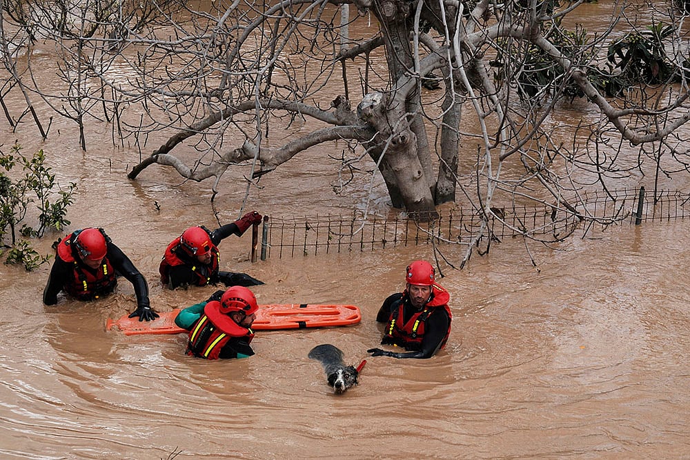 Spain Extreme Weather Floods in Malaga
