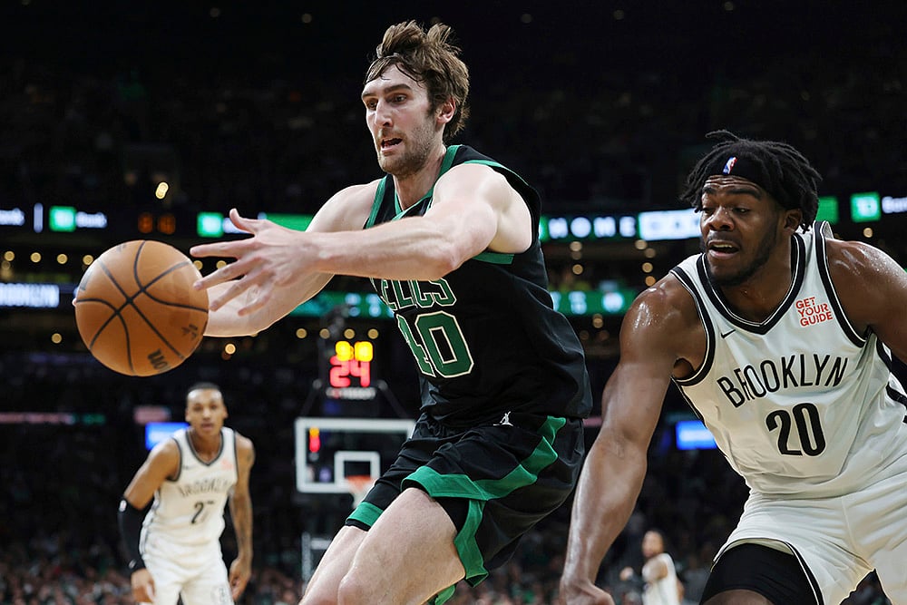 Boston Celtics vs Brooklyn Nets NBA basketball game in Boston photos: Luke Kornet