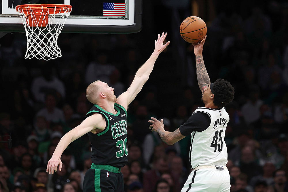 Boston Celtics vs Brooklyn Nets NBA basketball game in Boston photos: Keon Johnson