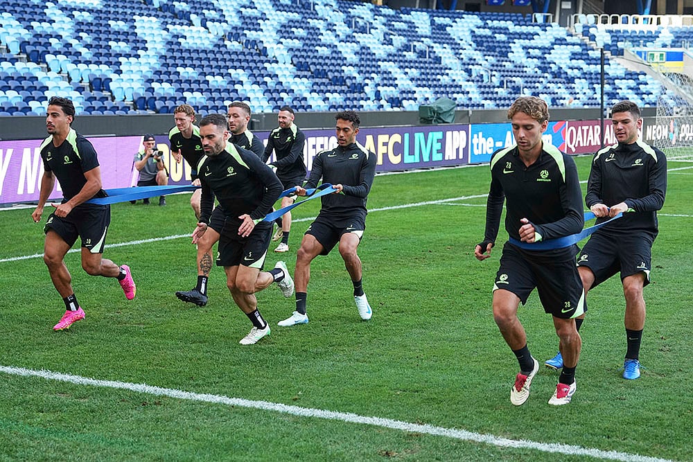FIFA World Cup 2026 soccer Qualifiers: Australias Football players training 