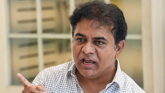 PTI : Bharat Rashtra Samiti (BRS) leader KT Rama Rao (KTR) 