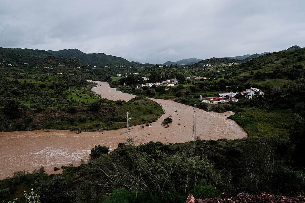 Spain Extreme Weather Floods in Malaga