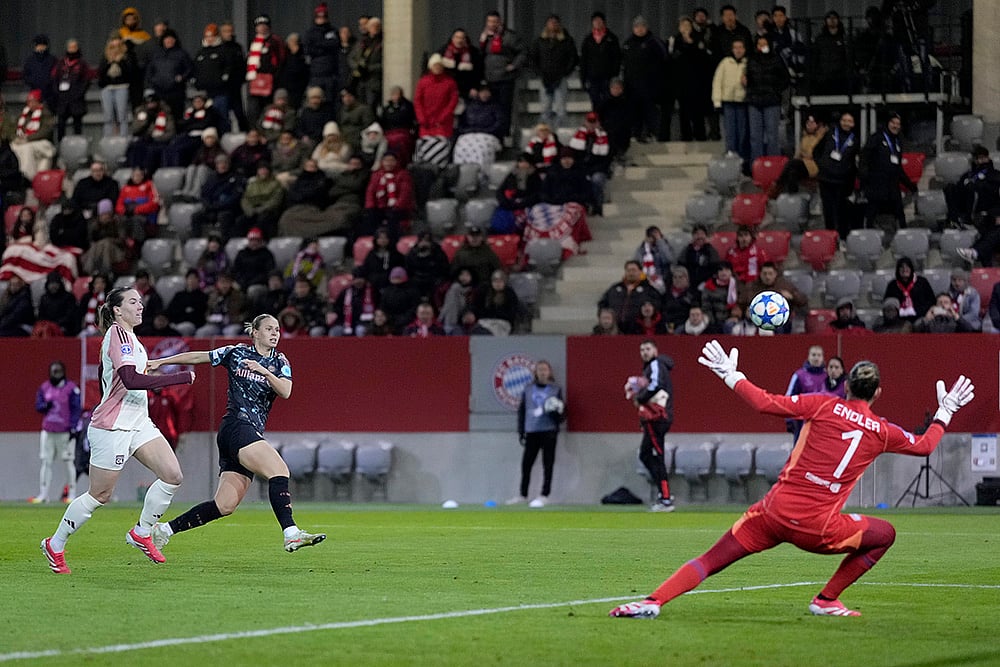 UWCL Quarter-Finals first leg soccer FC Bayern Munich and Olympique Lyonnais: Klara Buehl