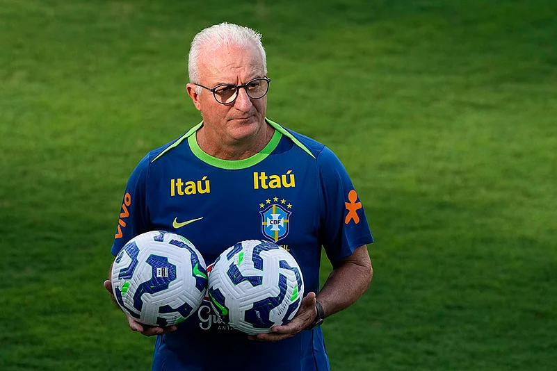 FIFA World Cup 2026 soccer Qualifiers: Brazil Football players training