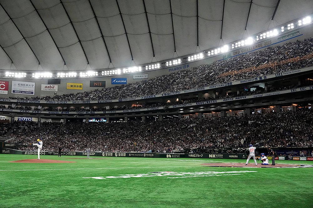 Japan Baseball MLB photo gallery Los Angeles Dodgers vs Chicago Cubs: Roki Sasaki