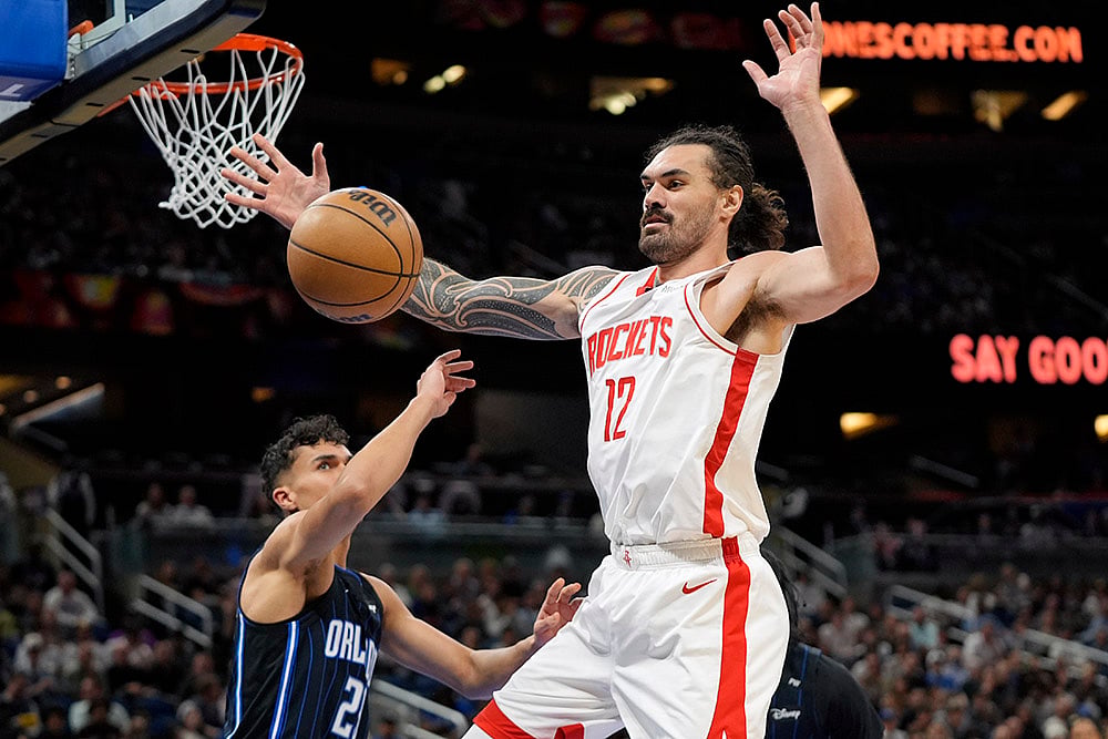 NBA basketball 2024-25 game Houston Rockets vs Orlando Magic: Steven Adams