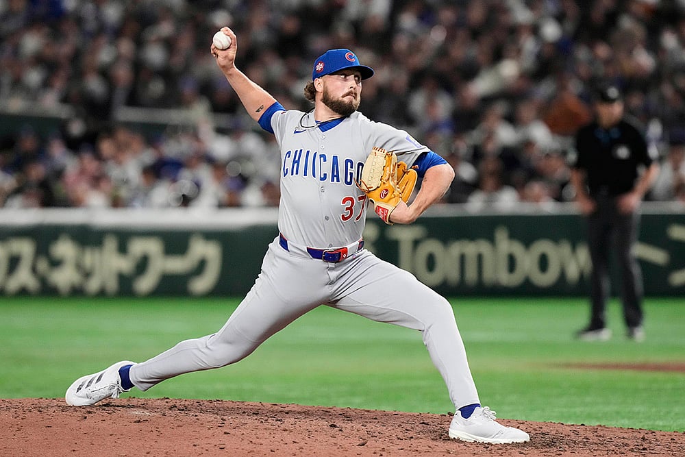 Japan Baseball MLB photo gallery Los Angeles Dodgers vs Chicago Cubs: Porter Hodge