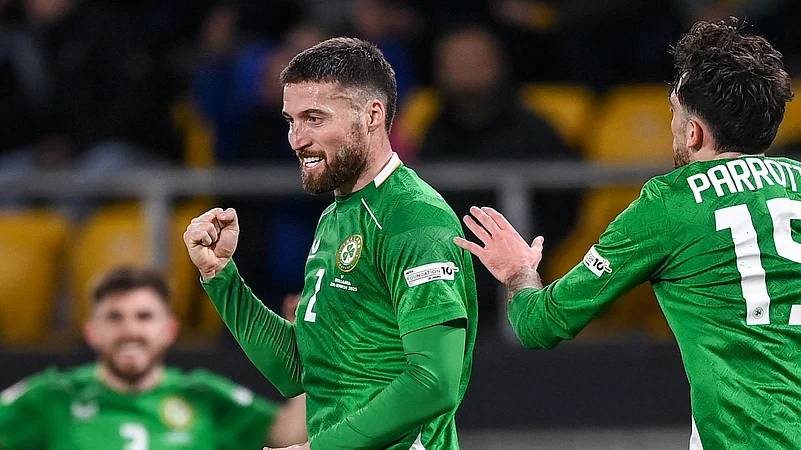 Matt Doherty celebrates