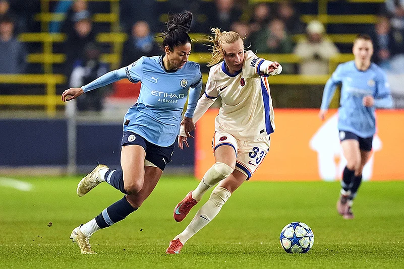 Womens Champions League UWCL Quarter-Finals 1st Leg Chelsea vs Manchester City: Leila Ouahabi