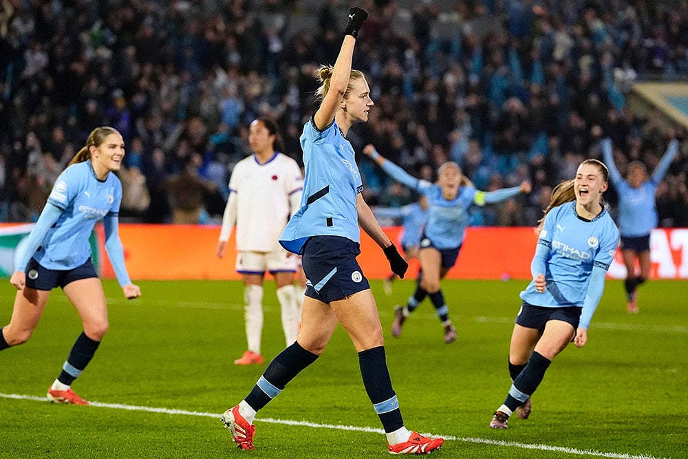Womens Champions League UWCL Quarter-Finals 1st Leg Chelsea vs Manchester City: Vivianne Miedema