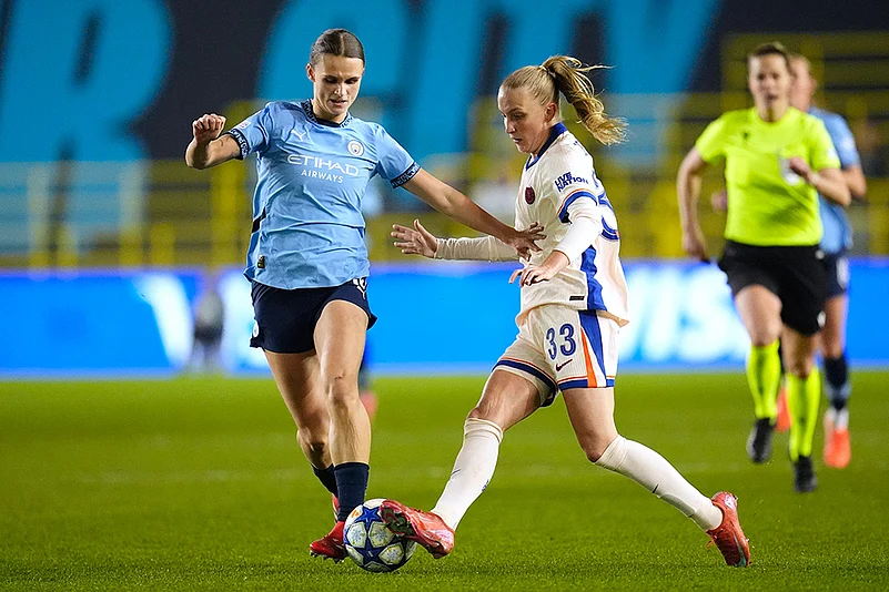 Womens Champions League UWCL Quarter-Finals 1st Leg Chelsea vs Manchester City: Kerstin Casparij