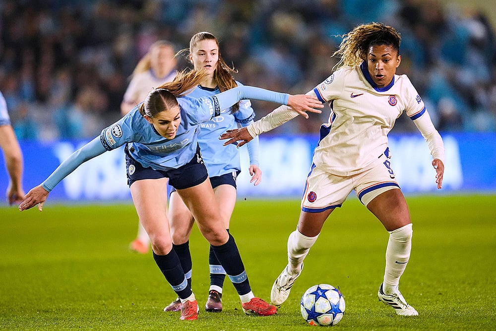 Womens Champions League UWCL Quarter-Finals 1st Leg Chelsea vs Manchester City:  Gracie Prior
