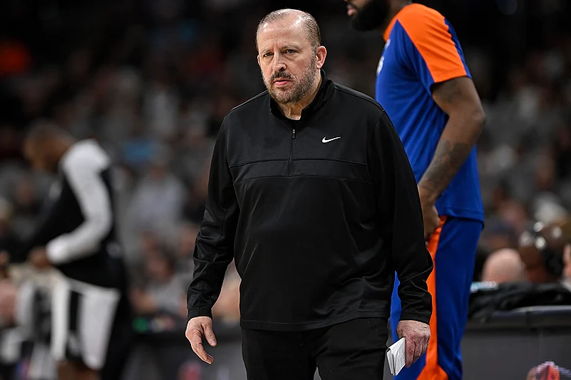 NBA basketball 2024-25 game New York Knicks vs San Antonio Spurs: Tom Thibodeau