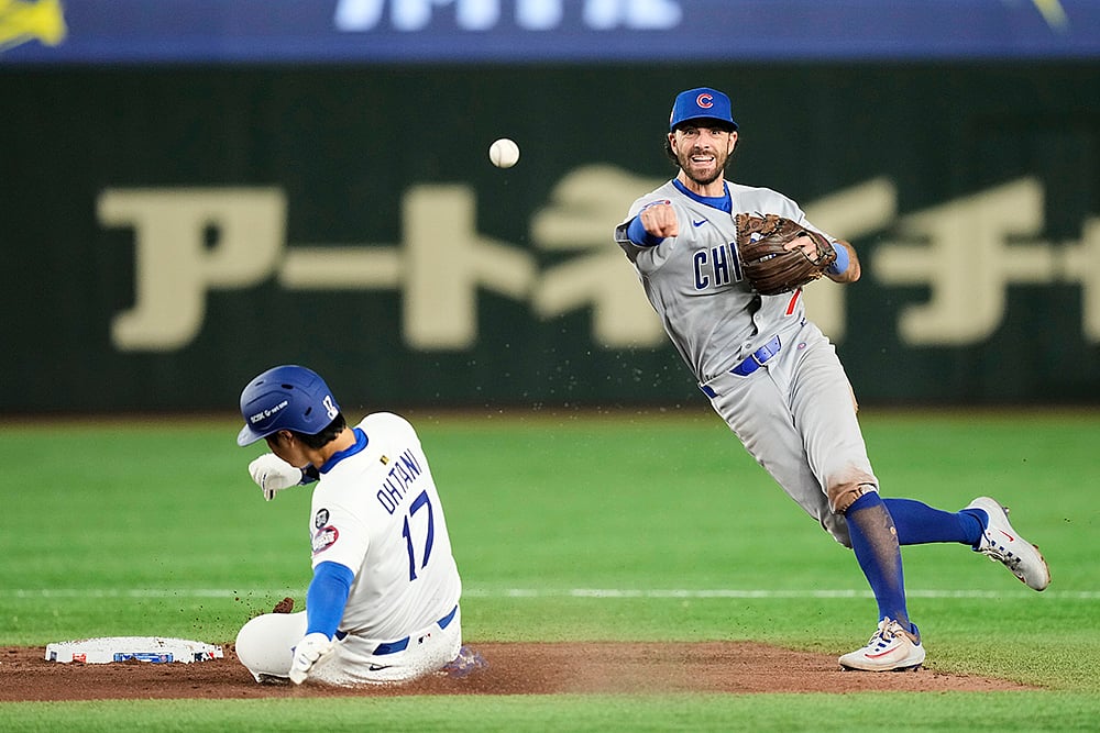 Japan Baseball MLB photo gallery Los Angeles Dodgers vs Chicago Cubs: Dansby Swanson
