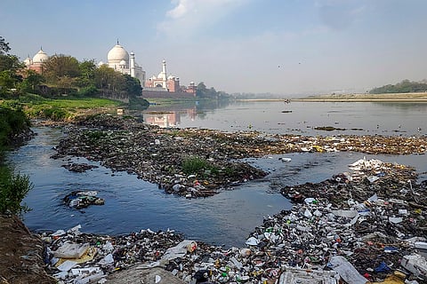 Yamuna pollution near Taj