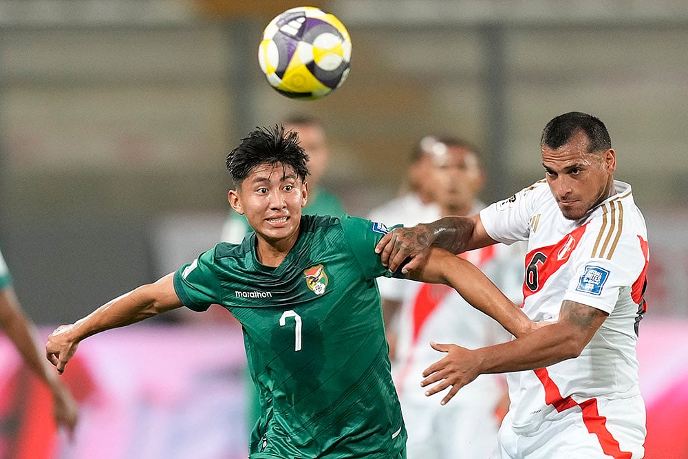 FIFA World Cup 2026 South American Qualifier Peru vs Bolivia football: Miguel Terceros