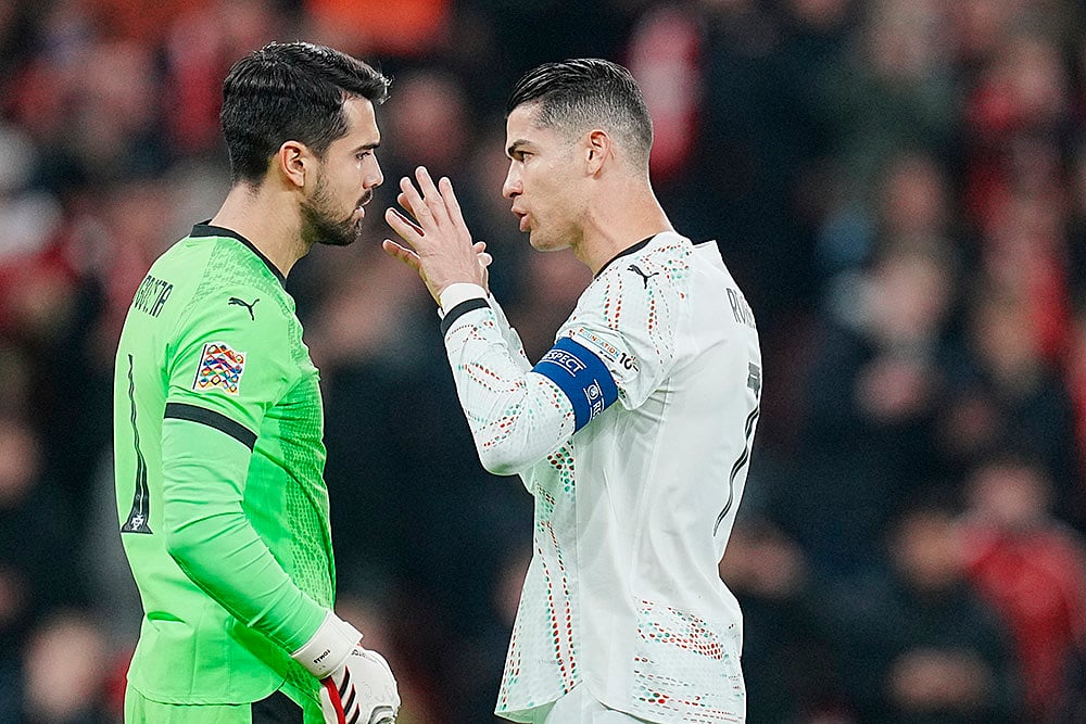 UEFA Nations League quarterfinal first leg match between Denmark vs Portugal: Diogo Costa