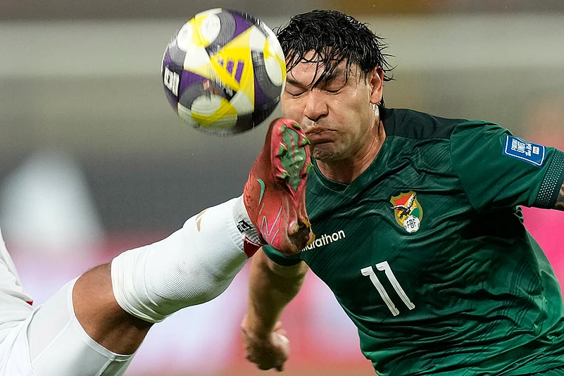 FIFA World Cup 2026 South American Qualifier Peru vs Bolivia football: Carmelo Algaranaz