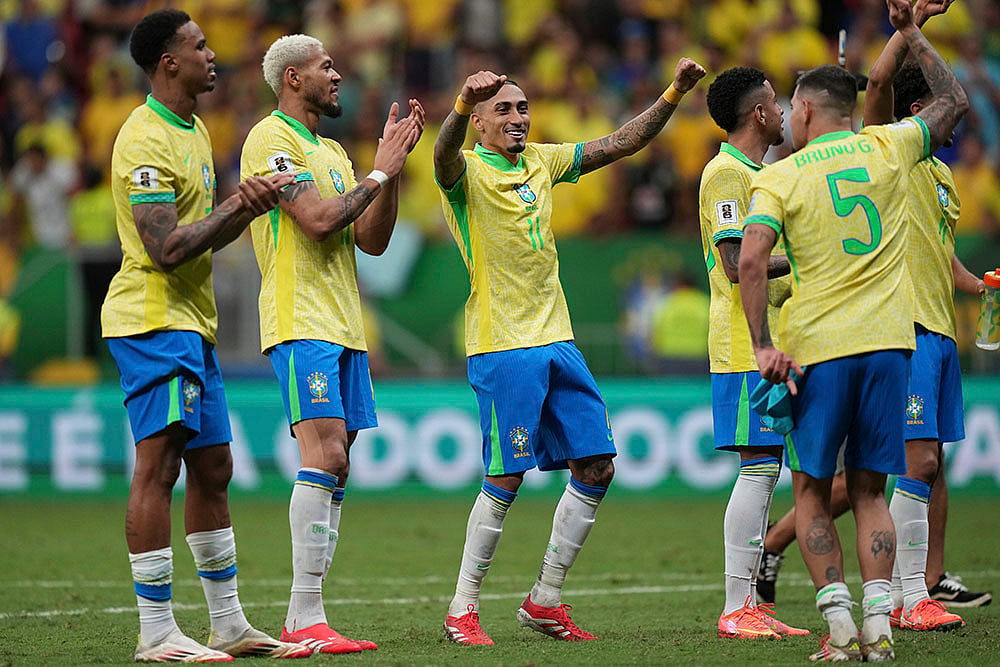 FIFA World Cup 2026 South American Qualifier Brazil vs Colombia football: Raphinha