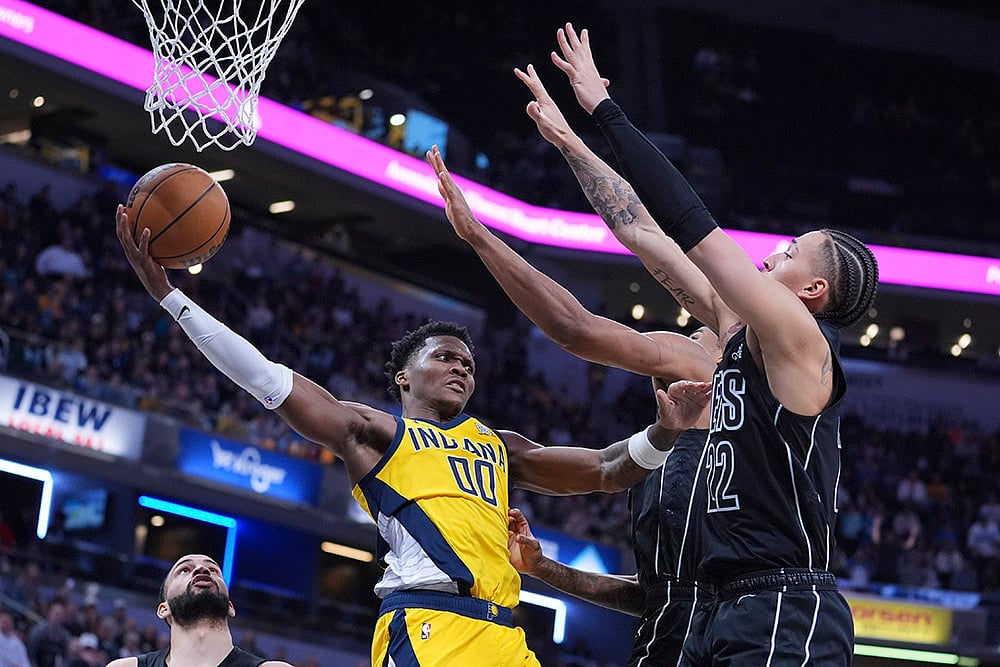 NBA Basketball game Indiana Pacers vs Brooklyn Nets: Bennedict Mathurin