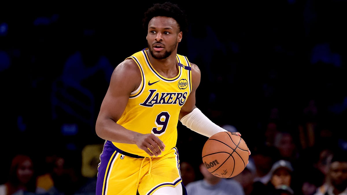 LA Lakers guard Bronny James