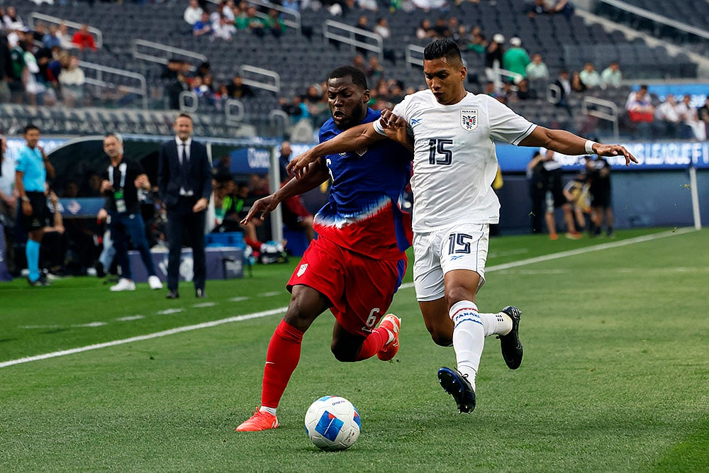 CONCACAF Nations League Soccer Panama vs United States football: Yunus Musah