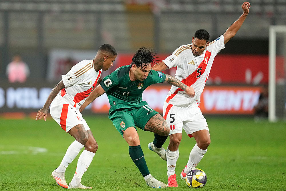 FIFA World Cup 2026 South American Qualifier Peru vs Bolivia football: Carmelo Algaranaz