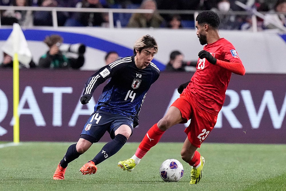 FIFA World Cup 2026 AFC Qualifying match Japan vs Bahrain:  Junya Ito
