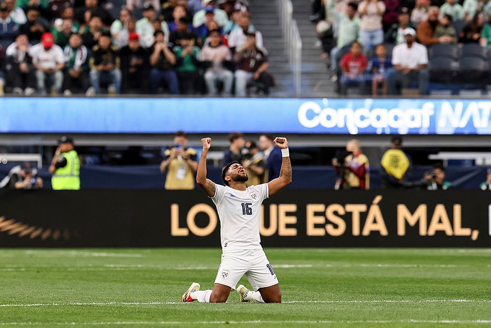 CONCACAF Nations League Soccer Panama vs United States football: Carlos Harvey Cesneros