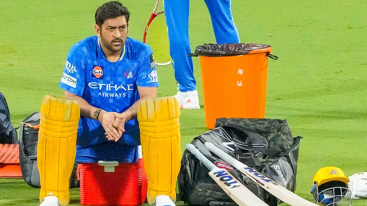 MS Dhoni Chidambaram Stadium IPL 2025 March 20 2025 PTI Photo