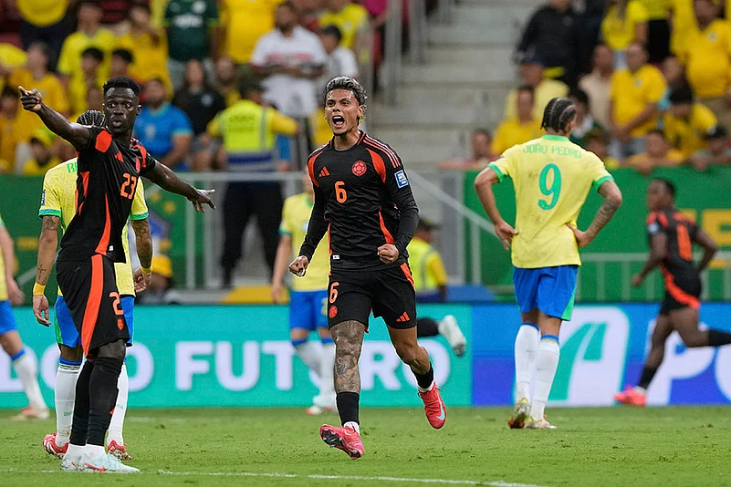 FIFA World Cup 2026 South American Qualifier Brazil vs Colombia football: Richard Rios