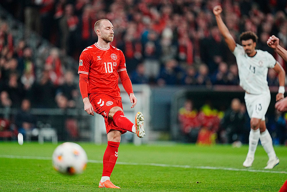 UEFA Nations League quarterfinal first leg match between Denmark vs Portugal: Christian Eriksen