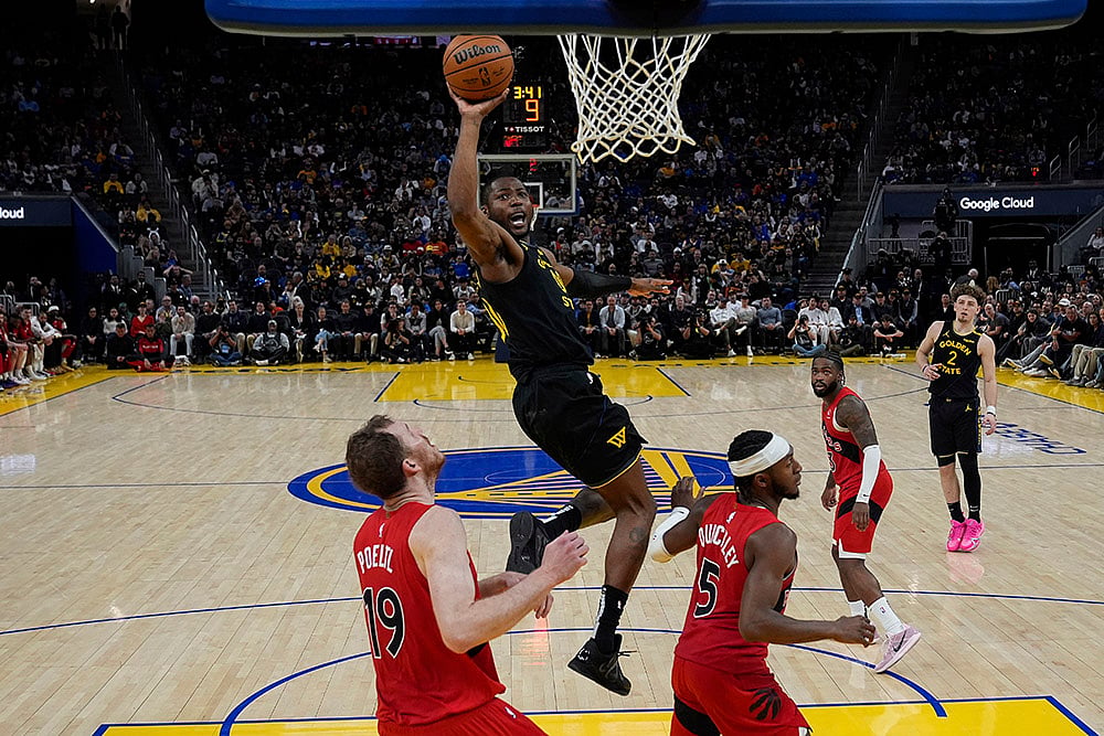 NBA Basketball game Golden State Warriors vs Toronto Raptors: Jonathan Kuminga