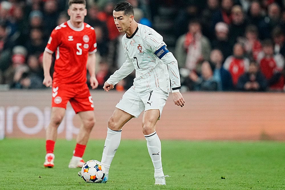 UEFA Nations League quarterfinal first leg match between Denmark vs Portugal: Cristiano Ronaldo