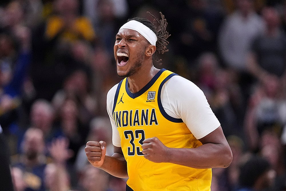 NBA Basketball game Indiana Pacers vs Brooklyn Nets: Myles Turner