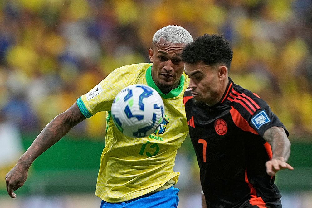 FIFA World Cup 2026 South American Qualifier Brazil vs Colombia football: Wesley