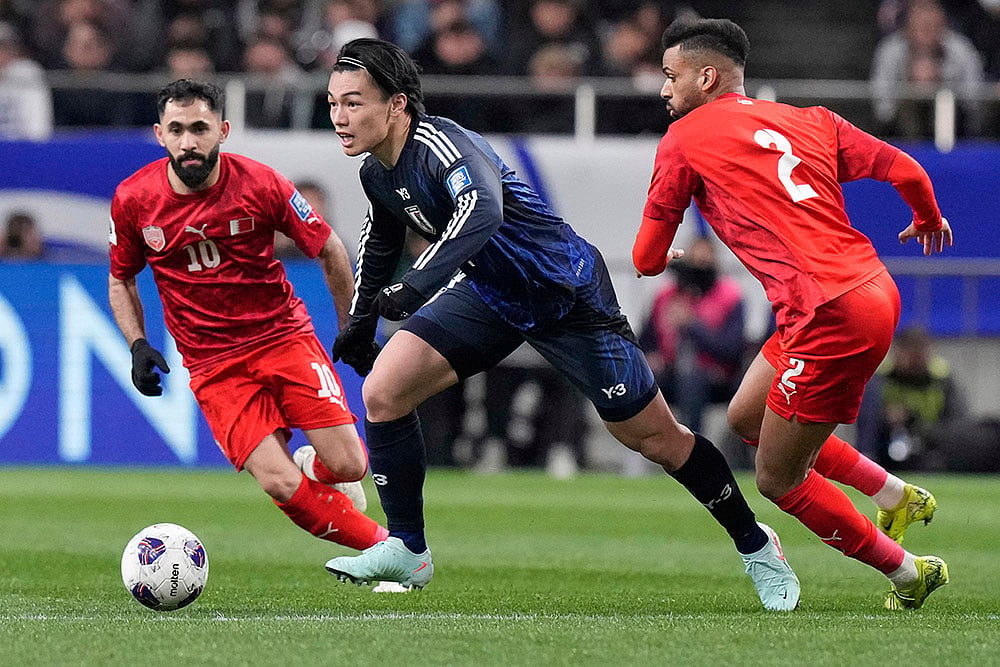 FIFA World Cup 2026 AFC Qualifying match Japan vs Bahrain:  Ayase Ueda