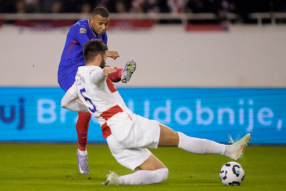UEFA Nations League quarterfinal first leg match between Croatia vs France: Duje Caleta-Car
